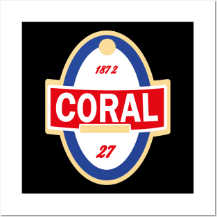 Madeira Island - Rotulo da cerveja Coral / Coral beer label Posters and Art